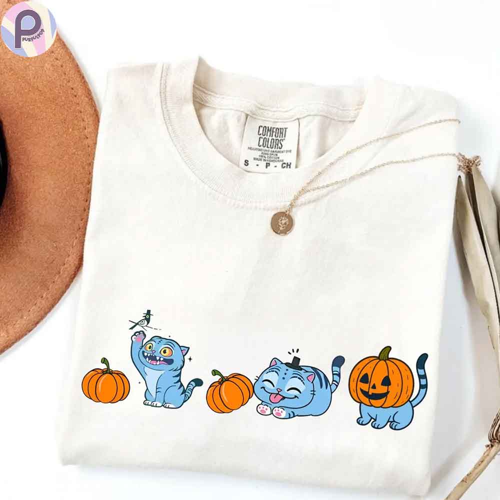 Kpop Demon Hunters Derpy Blue Tiger Halloween Shirt Kpop Demon Hunters Derpy Blue Tiger Halloween Shirt