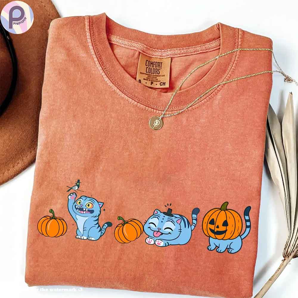 Kpop Demon Hunters Derpy Blue Tiger Halloween Shirt Kpop Demon Hunters Derpy Blue Tiger Halloween Shirt
