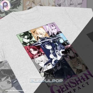 Genshin Impact Zhongli Neuvillette Kazuha Shirt