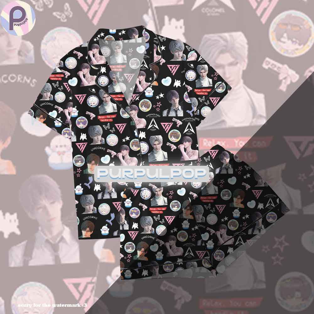 Love and Deepspace Pajamas Set Black Ver Love and Deepspace Pajamas Set Black Ver