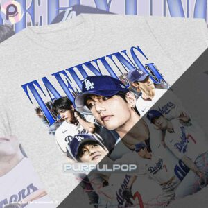 Dodgers Taehyung V BTS Baseball Vintage Shirt