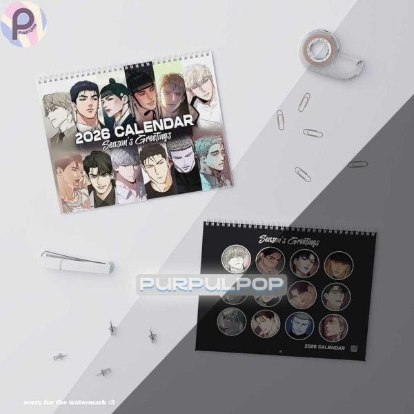 Manhwa Boylove 2026 Calendar