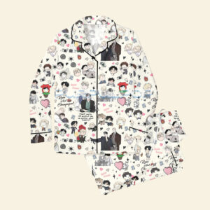 Rose and Champagne Pajama Set