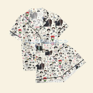 Rose and Champagne Pajama Set