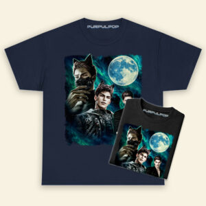Valko Three Wolf Moon Love and Deepspace Shirt