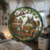 Totoro Ghibli Stained Glass Suncatcher